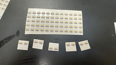 Chevrolet Logo Jant Torpido Direksiyon 9 mm 0.9 cm Damla Sticker Logo Seti 2 adet