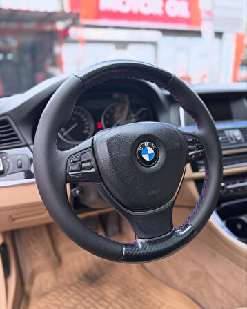 Bmw F10 Araca Özel Deri Direksiyon Kılıfı