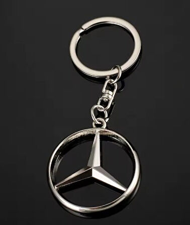 Mercedes Uyumlu Metal Anahtarlık 1. KALİTE KALIN