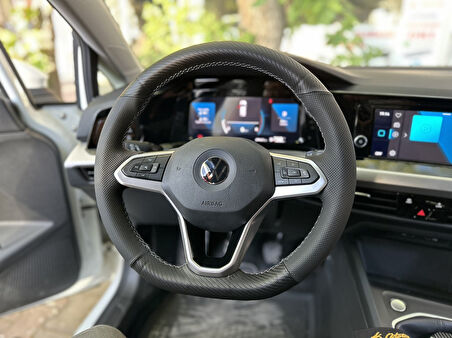 Volkswagen Golf 8 Caddy 2022-2025 Araca Özgü Dikmeli Direksiyon Kılıfı F1 OLMAYAN ARAÇLARA UYGUNDUR