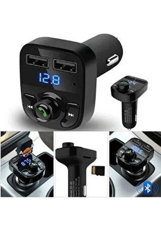 Araç Usb Mp3 Sd Kart Çakmaklık Girişli Oto Müzik Çalar Kiti Kablosuz Çakmak Girişi Carx8 