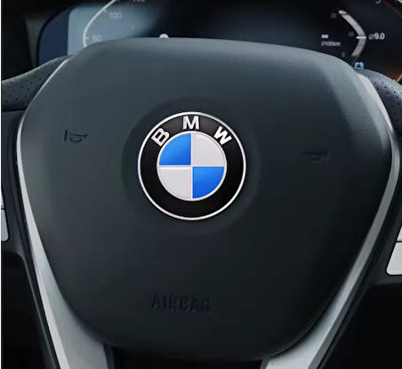 BMW Mavi Logo Araba Direksiyon Amblem Etiket 45 mm 4,5 CM 1 adet