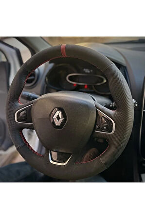Clio 4 Faz 2 Araca Özel Direksiyon Kılıfı (ARACINIZIN DİREKSİYONUYLA TEYİT EDİNİZ)