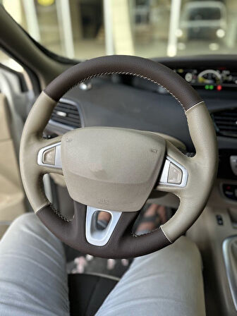 Fluence TUŞLU Araca Özel Direksiyon Kılıfı (AÇIKLAMAYI OKUYUNUZ)