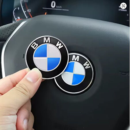 BMW Mavi Logo damla sticker Araba Direksiyon Amblem DAMLA sticker 4,5 CM 45 mm 1 adet