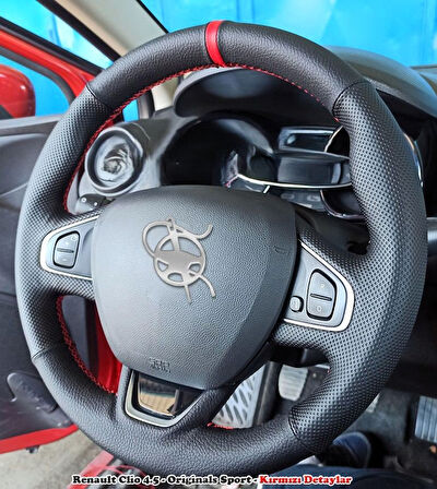 Clio 4 Faz 2 Araca Özel Direksiyon Kılıfı (ARACINIZIN DİREKSİYONUYLA TEYİT EDİNİZ)