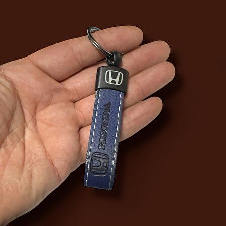 Honda Yazılı Ve Logolu Anahtarlık (LACİVERT) TERMO DERİ