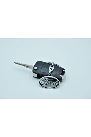 Ford Focus Fiesta Kuga 3D Oto Anahtarlık Gümüş  1 ADET
