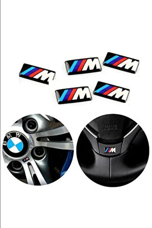 Bmw M Logo Jant Direksiyon Sticker (5 ADET)