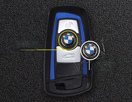 Bmw Uyumlu Anahtar Amblemi Logo 1 Adet 11 MM Damla Etiket A KALİTE