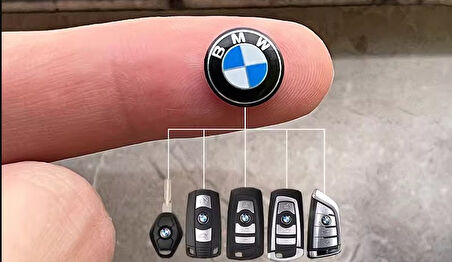Bmw Uyumlu Anahtar Amblemi Logo 1 Adet 11 MM Damla Etiket A KALİTE
