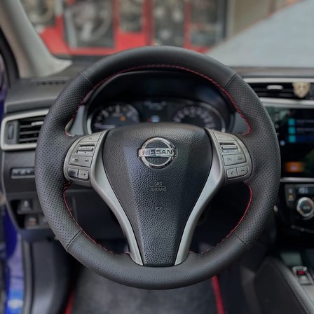 Nissan Trail Qashqai 2014-2018 Araca Özel Dikmeli Direksiyon Kılıfı
