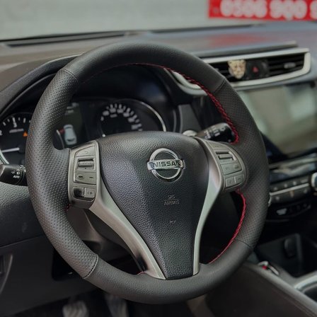 Nissan Trail Qashqai 2014-2018 Araca Özel Dikmeli Direksiyon Kılıfı