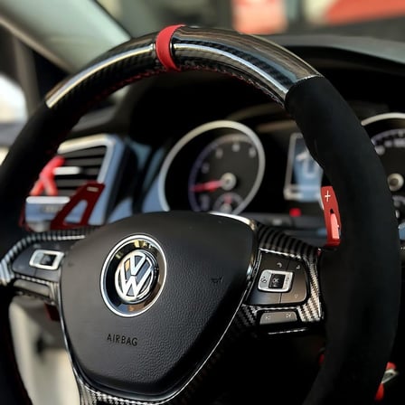 Golf 7 Jetta Passat Tiguan Polo Araca Özel Dikmeli Direksiyon Kılıfı