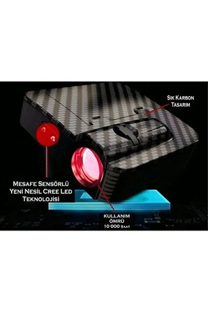 TOYOTA LOGOLU MESAFE VE IŞIK SENSÖRLÜ PİLLİ KAPI ALTI LED LOGO