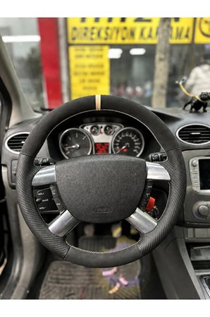 Ford Focus 2.5 Araca Özel Direksiyon Kılıfı (DERİSİ sökülüp Yapılması Gerekiyor) KREM YÜZÜKLÜ