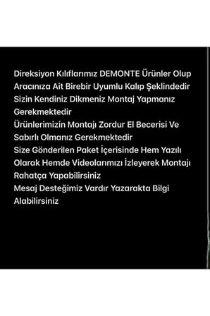 Ford Focus 2.5 Araca Özel Direksiyon Kılıfı (DERİSİ sökülüp Yapılması Gerekiyor)