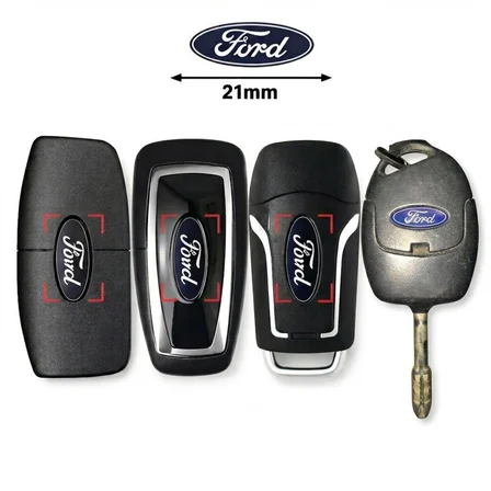 FORD Fiesta Fusion connect Transit Kumanda Anahtar LOGO DAMLA ETİKET Elips 2 ADET
