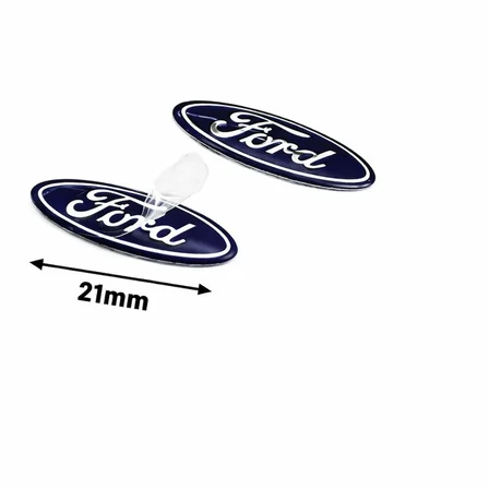 FORD Fiesta Fusion connect Transit Kumanda Anahtar LOGO DAMLA ETİKET Elips 2 ADET