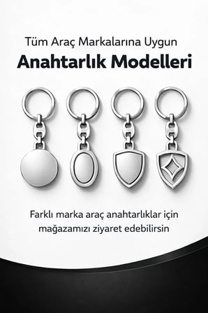 Yüksek Kaliteli Renault Logolu Lüks Krom Kaplama Oto Anahtarlığı Şık Hediyelik Araç Aksesuar 1 ADET
