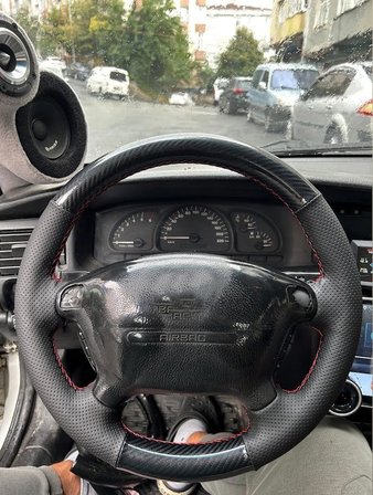 Opel Vectra B Kasa Araca Uyumlu Direksiyon Kılıfı 5D KRİSTAL NOKTA