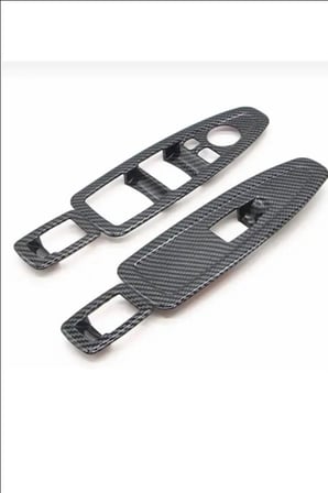 BMW 3ve5 Serisi F10 F30 F32 F34 F36 F18 2011-2017 Cam Düğmesi Paneli Karbon Seti 4 Parça