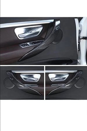 Bmw F30 F32 F34 F36 Uyumlu İç Kapı Kolu Tutamaç (Dış Bölümü) Karbon Kaplama 4 Adettir