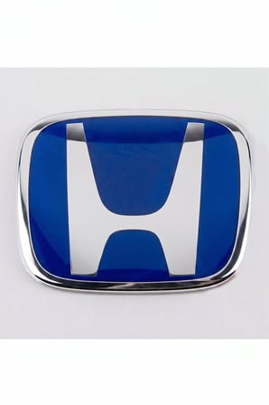 Honda Civic FC5 2016-2021 Ön Ve Arka Panjur Direksiyon Logosu MAVİ İTHAL ÜRÜN 3 PARÇA