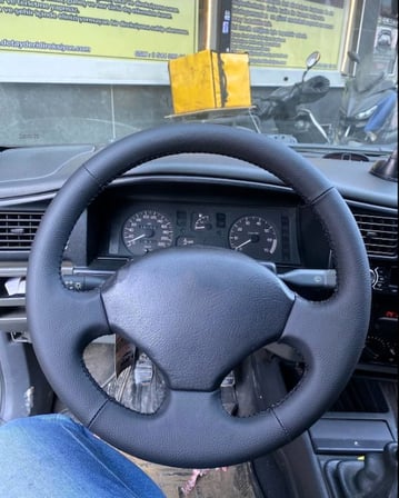 Renault 19 Araca Özel Dirsksiyon Kılıfı DÜZ SİYAH İPLİ