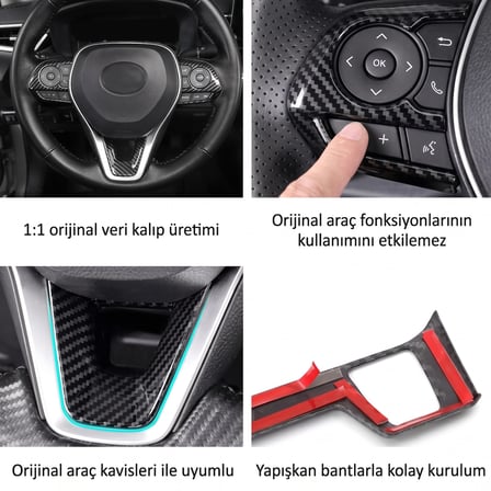 Toyota Corolla RAV4 E210 Hybrid 2020 2026 Toyota RAV4 2019 2026 Karbon Fiber