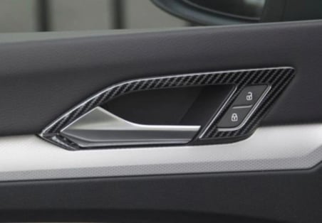 VW Golf 8 (MK8) İç Kapı Kolu Havuz Kaplama Seti Karbon Desen 4 ADET 2 ARKA 2 ÖN