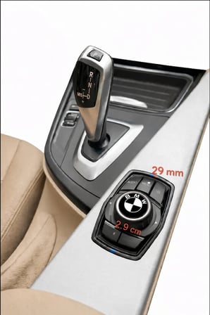 Bmw Uyumlu Joystick Konsol Sticker Arma Logo 29 Mm 2.9 CM SİYAH BEYAZ 1 ADET