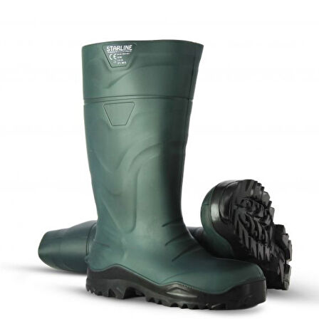 STARLİNE POLİÜRETAN YEŞİL UZUN ÇİZME 41 NO