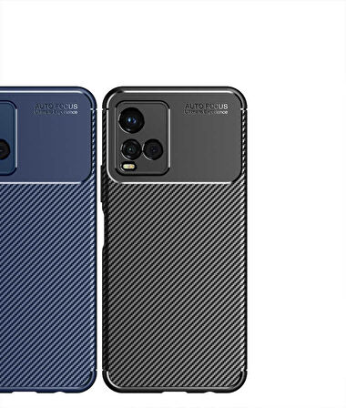 Smcase VİVO Y33S Kılıf Kamera Korumalı Negro Silikon  Nano Ekran Koruyucu