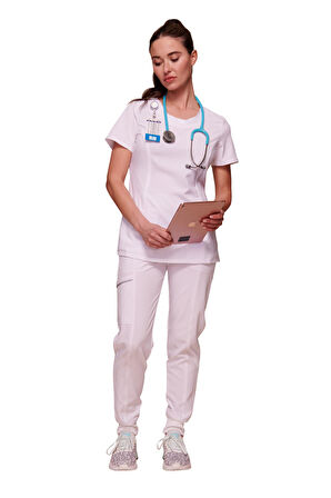 Cherokee Infinity Medikal Giyim Doktor Scrubs Cerrahi Takım Likralı Hastane Üniforması