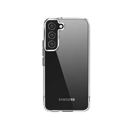 Smcase Samsung Galaxy S22 5G Kılıf Forst Hybrid Kristal Silikon