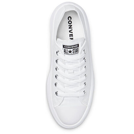 Chuck Taylor All Star Move Canvas Platform Kadın Beyaz Sneaker Ayakkabı 570257C
