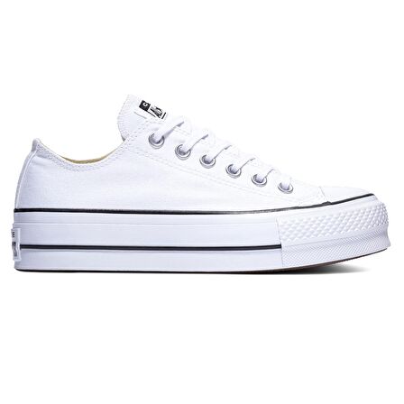 Chuck Taylor All Star Canvas Platform Kadın Beyaz Günlük Stil Ayakkabı 560251C