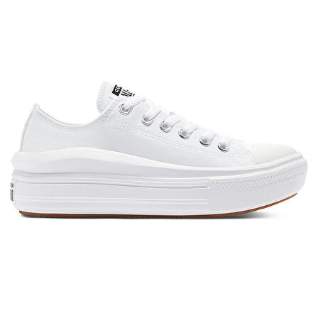 Chuck Taylor All Star Move Canvas Platform Kadın Beyaz Sneaker Ayakkabı 570257C