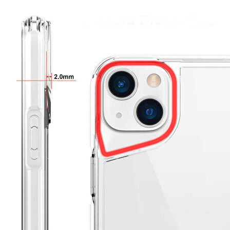 Smcase iPhone 13 Kılıf Tmax Hybrid Airbag Silikon