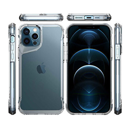 Smcase iPhone 12 Pro Max Kılıf Tmax Hybrid Airbag Silikon
