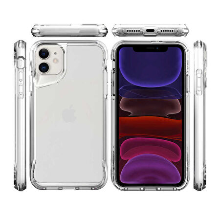 Smcase iPhone 11 Kılıf Tmax Hybrid Airbag Silikon
