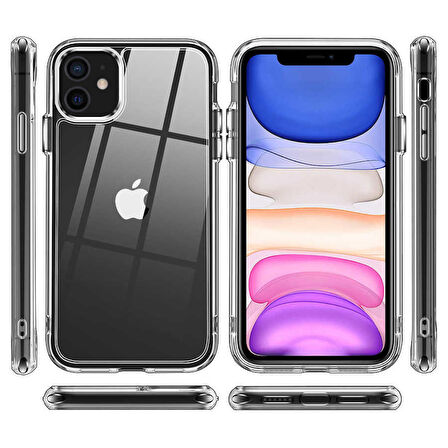 Smcase iPhone 11 Kılıf Forst Hybrid Kristal Silikon