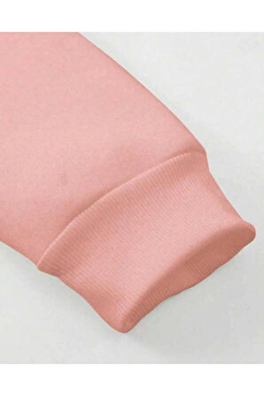 Erkek Pembe Oversize Originals Baskılı Sweatshirt