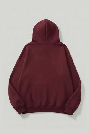 Unisex Yumuşak Dokulu Kelebek Baskılı Tasarım Oversize 3 İplik Hoodie Sweatshirt