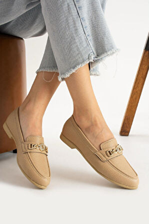 Kadın Babet  Suni Deri Babet Rahat Hafif Babet Günlük Babet Camel