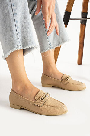 Kadın Babet  Suni Deri Babet Rahat Hafif Babet Günlük Babet Camel