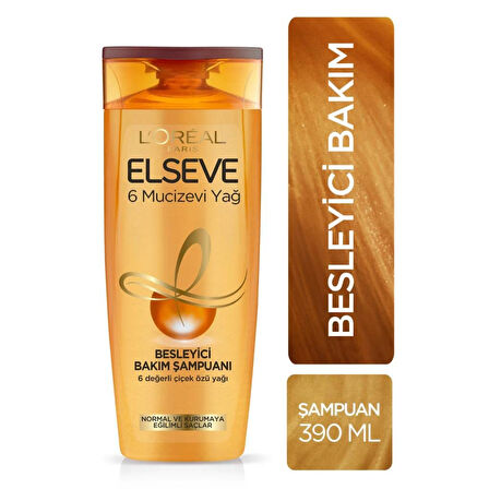 Elseve Mucizevi Yağ Bakım Şampuanı 390 ml x 2 Adet