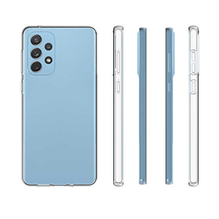 Smcase Samsung Galaxy A73 Kılıf Lüks Korumalı Tpu Silikon  Nano Ekran Koruyucu