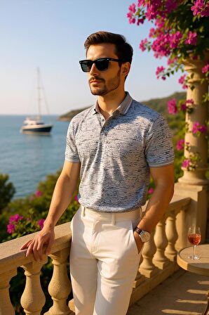 Erkek  Regular Pamuklu Polo Yaka T-Shirt